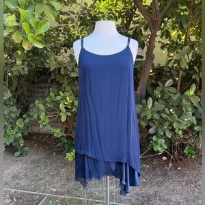 Alice + Olivia spaghetti strap tiered slip dress - Size L